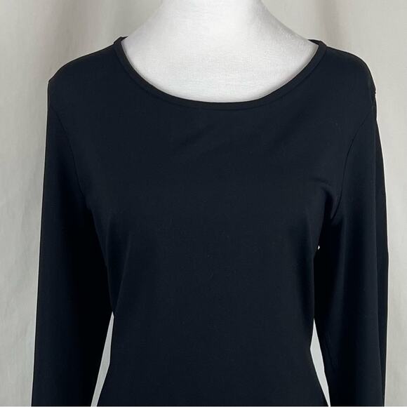 Cynthia Rowley Black Office To Date Night Feminine Dress NWOT Size L - Picture 3 of 14